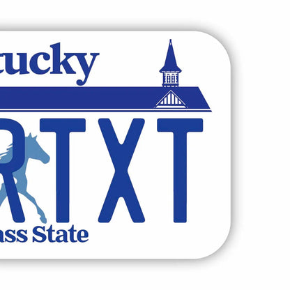 【ステッカー】ケンタッキー/オリジナルアメリカナンバープレート型・耐水・耐候・屋外OK PL8HERO