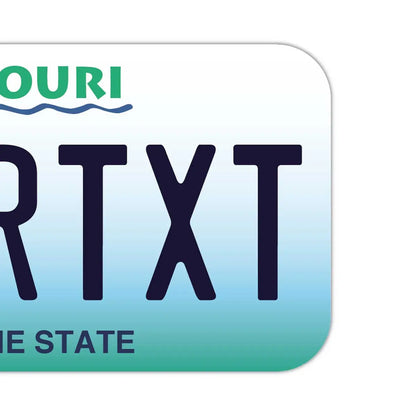 【ステッカー】ミズーリ/オリジナルアメリカナンバープレート型・耐水・耐候・屋外OK PL8HERO