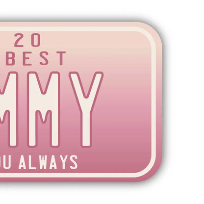 【ステッカー】母の日・グラデーション/オリジナルアメリカナンバープレート型・耐水・耐候・屋外OK PL8HERO