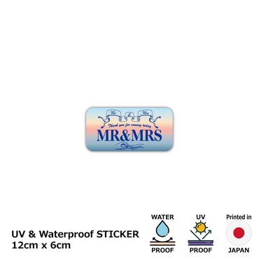 [Sticker] Sunrise / Original American license plate type / water resistant / weather resistant / outdoor OK