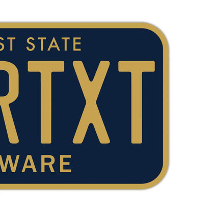 【ステッカー】デラウェア/オリジナルアメリカナンバープレート型・耐水・耐候・屋外OK PL8HERO