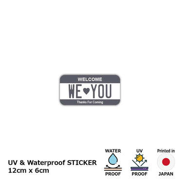 [Sticker] Color / Gray / Original American license plate type / Water resistant / Weather resistant / Outdoor OK