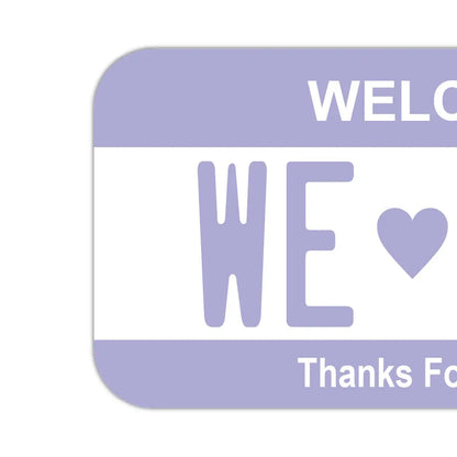 【ステッカー】カラー・パープル/オリジナルアメリカナンバープレート型・耐水・耐候・屋外OK PL8HERO