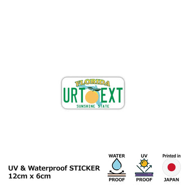 [Sticker] Florida / Original American license plate type / water resistant / weather resistant / outdoor OK