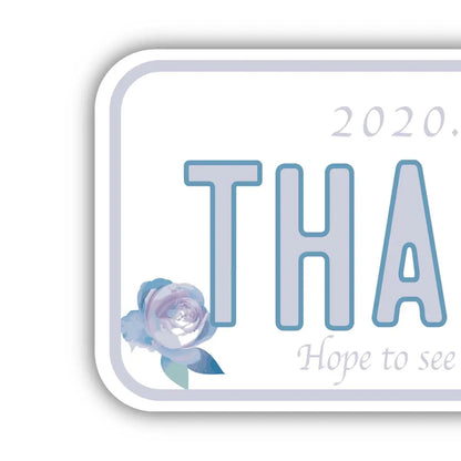 【ステッカー】母の日・ローズ/オリジナルアメリカナンバープレート型・耐水・耐候・屋外OK PL8HERO