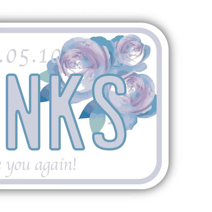 【ステッカー】母の日・ローズ/オリジナルアメリカナンバープレート型・耐水・耐候・屋外OK PL8HERO