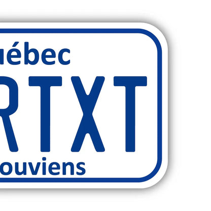 【ステッカー】ケベック/オリジナルカナダナンバープレート型・耐水・耐候・屋外OK PL8HERO