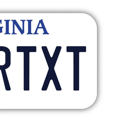 【ステッカー】バージニア/オリジナルアメリカナンバープレート型・耐水・耐候・屋外OK PL8HERO