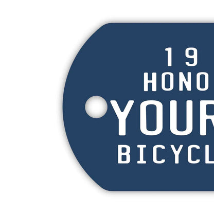 【ドッグタグ】ハワイ自転車タグ・ブルー/オリジナルアメリカナンバープレート型 キーホルダー PL8HERO