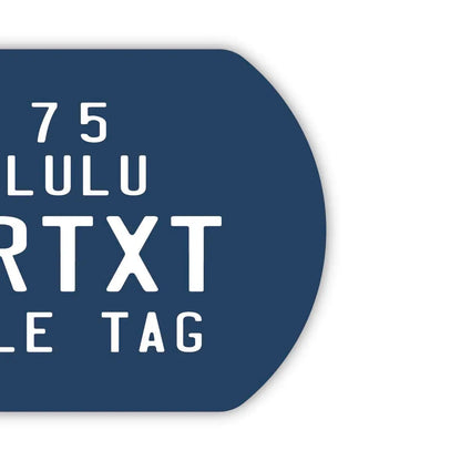 【ドッグタグ】ハワイ自転車タグ・ブルー/オリジナルアメリカナンバープレート型 キーホルダー PL8HERO