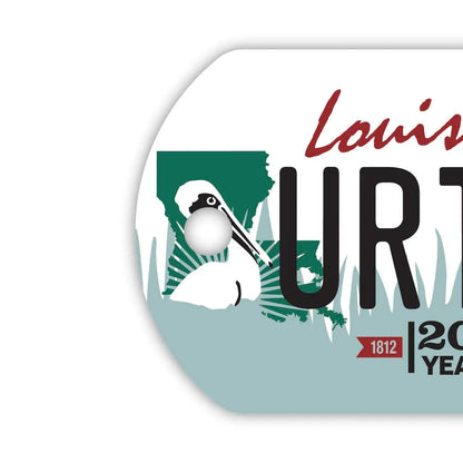 【ドッグタグ】ルイジアナ/オリジナルアメリカナンバープレート型 キーホルダー PL8HERO