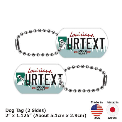 【ドッグタグ】ルイジアナ/オリジナルアメリカナンバープレート型 キーホルダー PL8HERO