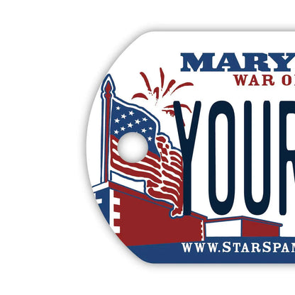 【ドッグタグ】メリーランド/オリジナルアメリカナンバープレート型 キーホルダー PL8HERO