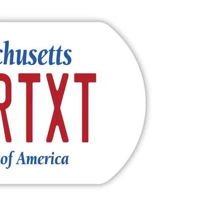 【ドッグタグ】マサチューセッツ/オリジナルアメリカナンバープレート型 キーホルダー PL8HERO