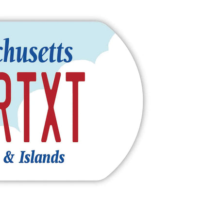 【ドッグタグ】マサチューセッツ・ケープコッド/オリジナルアメリカナンバープレート型 キーホルダー PL8HERO