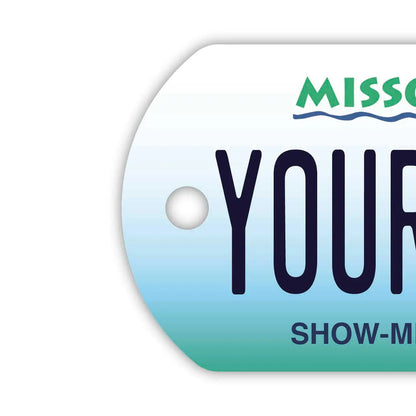 【ドッグタグ】ミズーリ/オリジナルアメリカナンバープレート型 キーホルダー PL8HERO