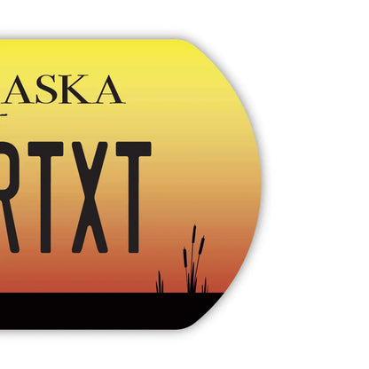 【ドッグタグ】ネブラスカ/オリジナルアメリカナンバープレート型 キーホルダー PL8HERO