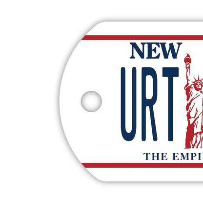 【ドッグタグ】ニューヨーク/オリジナルアメリカナンバープレート型 キーホルダー PL8HERO