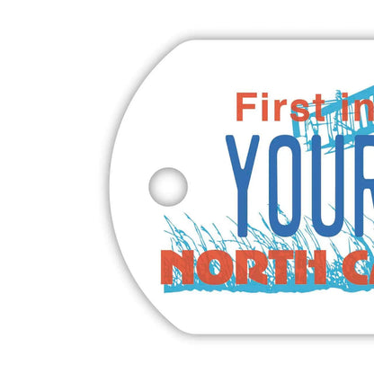 【ドッグタグ】ノースカロライナ/オリジナルアメリカナンバープレート型 キーホルダー PL8HERO