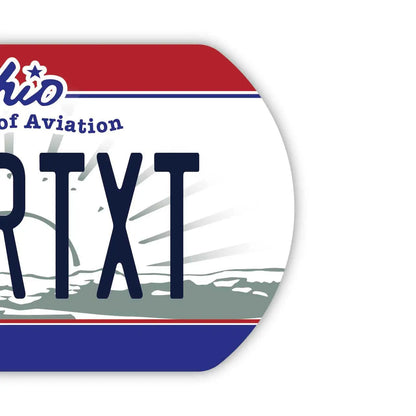 【ドッグタグ】オハイオ/オリジナルアメリカナンバープレート型 キーホルダー PL8HERO