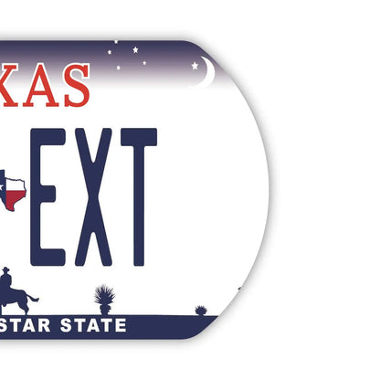 【ドッグタグ】テキサス/オリジナルアメリカナンバープレート型 キーホルダー PL8HERO