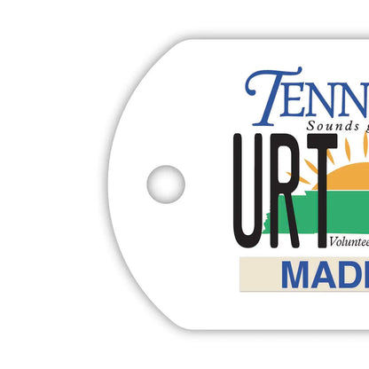 【ドッグタグ】テネシー/オリジナルアメリカナンバープレート型 キーホルダー PL8HERO