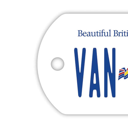 【ドッグタグ】ブリティッシュコロンビア/オリジナルカナダナンバープレート型 キーホルダー PL8HERO