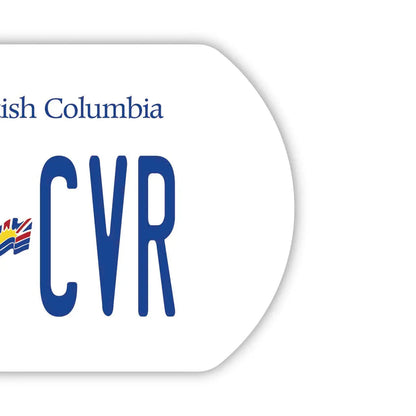 【ドッグタグ】ブリティッシュコロンビア/オリジナルカナダナンバープレート型 キーホルダー PL8HERO