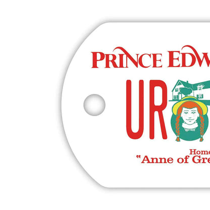 【ドッグタグ】プリンスエドワードアイランド-赤毛のアン/オリジナルカナダナンバープレート型 キーホルダー PL8HERO