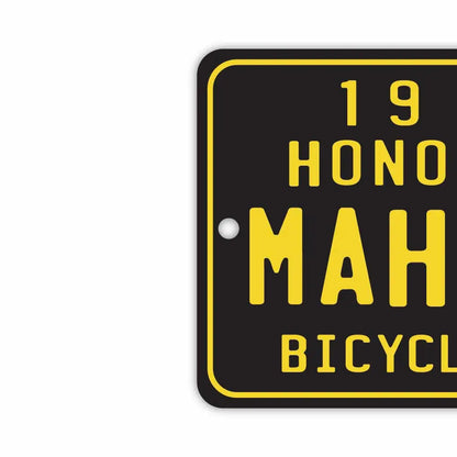【ミラータグ】ハワイ自転車タグ・ブラック/オリジナルアメリカナンバープレート型エアフレッシュナー PL8HERO
