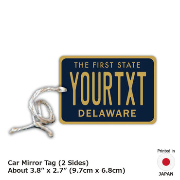 [Mirror Tag] Delaware / Original American License Plate Type Air Freshener