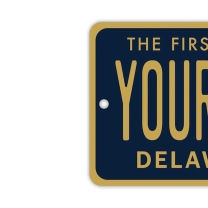 【ミラータグ】デラウェア/オリジナルアメリカナンバープレート型エアフレッシュナー PL8HERO