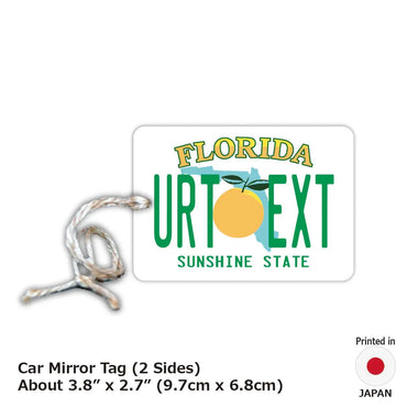 [Mirror Tag] Florida / Original American License Plate Type Air Freshener