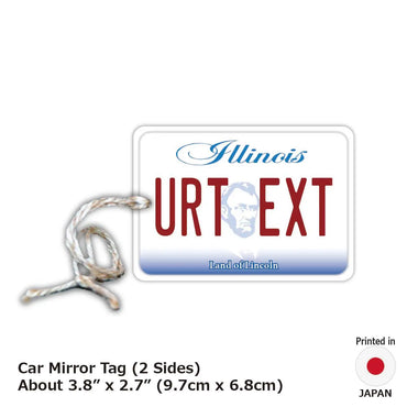 [Mirror Tag] Illinois / Original American License Plate Type Air Freshener