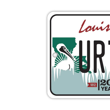 【ミラータグ】ルイジアナ/オリジナルアメリカナンバープレート型エアフレッシュナー PL8HERO