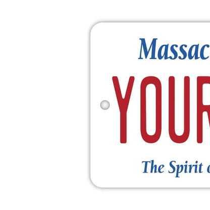 【ミラータグ】マサチューセッツ/オリジナルアメリカナンバープレート型エアフレッシュナー PL8HERO