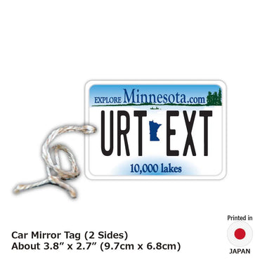 [Mirror Tag] Minnesota / Original American License Plate Type Air Freshener