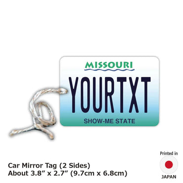 [Mirror Tag] Missouri / Original American License Plate Type Air Freshener