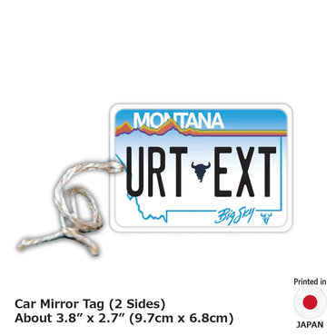 [Mirror Tag] Montana / Original American License Plate Type Air Freshener