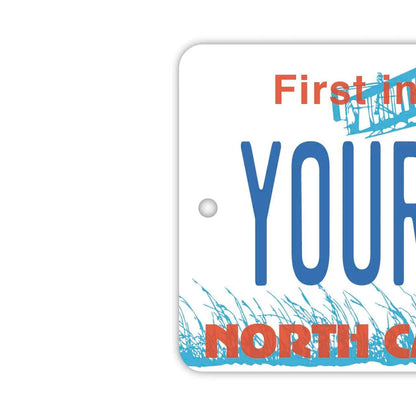 【ミラータグ】ノースカロライナ/オリジナルアメリカナンバープレート型エアフレッシュナー PL8HERO