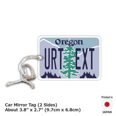 [Mirror Tag] Oregon / Original American License Plate Type Air Freshener