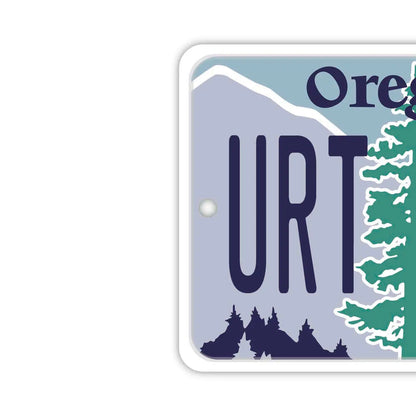 【ミラータグ】オレゴン/オリジナルアメリカナンバープレート型エアフレッシュナー PL8HERO