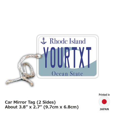 [Mirror Tag] Rhode Island / Original American License Plate Type Air Freshener