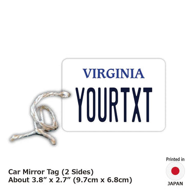 [Mirror Tag] Virginia / Original American License Plate Type Air Freshener