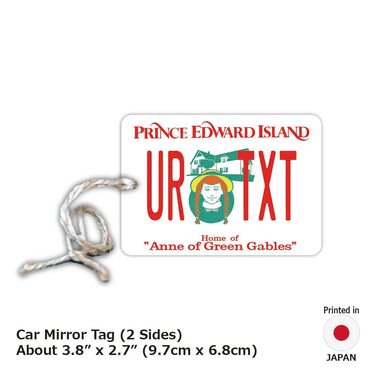 [Mirror Tag] Prince Edward Island-Redhead Anne / Original American License Plate Type Air Freshener