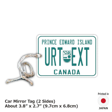 [Mirror Tag] Prince Edward Island / Original American License Plate Type Air Freshener