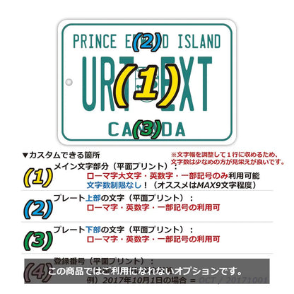 【ミラータグ】プリンスエドワードアイランド/オリジナルアメリカナンバープレート型エアフレッシュナー PL8HERO