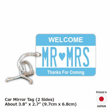 [Mirror Tag] Color Blue / Original American License Plate Type Air Freshener