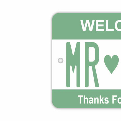 【ミラータグ】カラー・グリーン/オリジナルアメリカナンバープレート型エアフレッシュナー PL8HERO