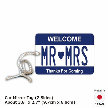 [Mirror Tag] Color Navy / Original American License Plate Type Air Freshener